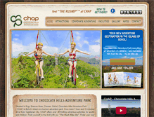 Tablet Screenshot of chocolatehillsadventurepark.com